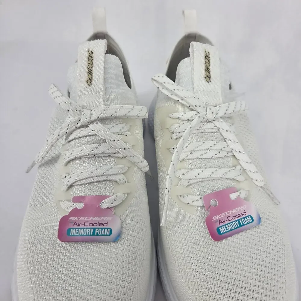 NEW Skechers Gravity Experience Solar Fuse White Holo Sneaker Women's 9 NIB